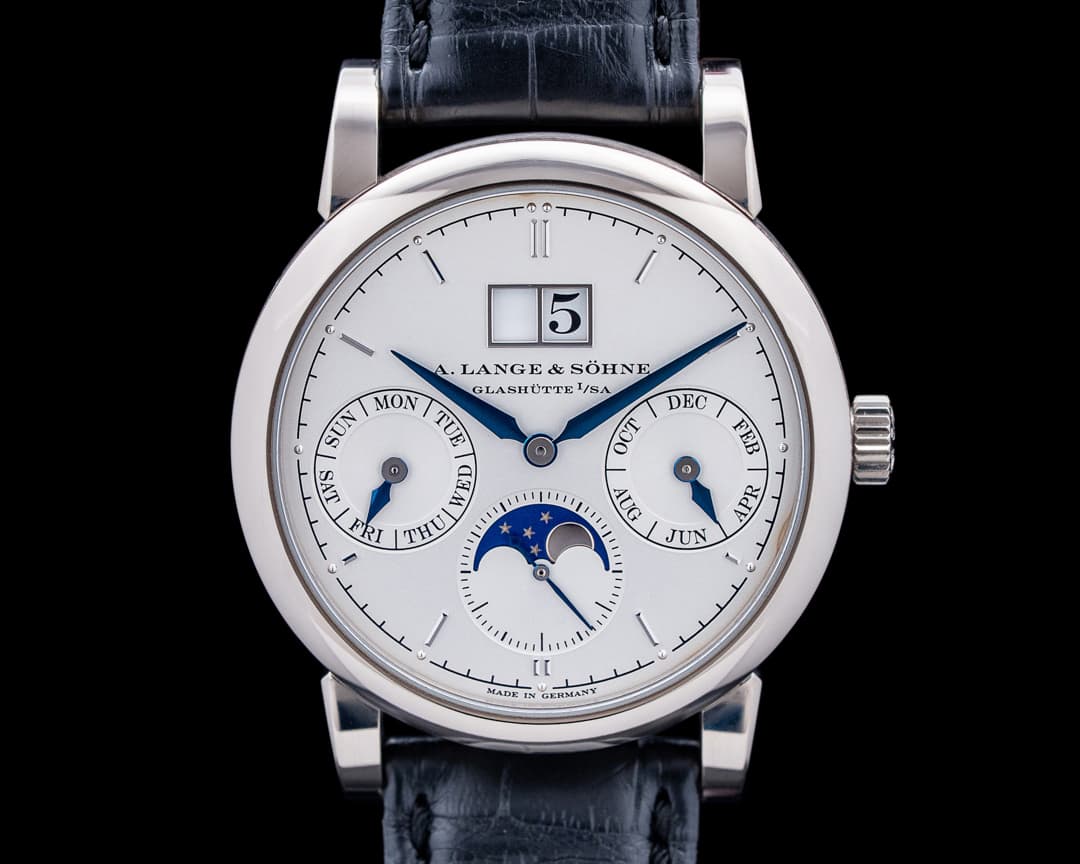 A. Lange & Söhne Saxonia Annual Calendar 18K White Gold Silver Dial