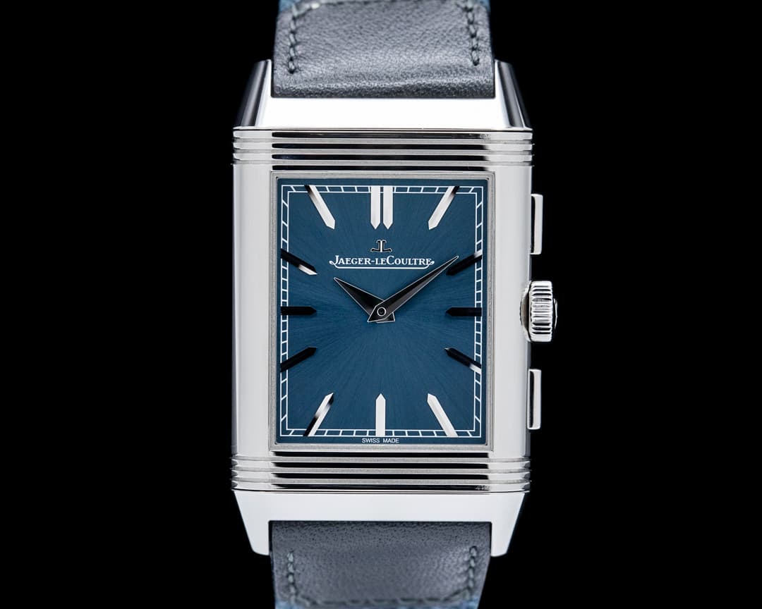 Image of Jaeger-LeCoultre Q389848J Reverso Tribute Chronograph SS Blue Dial 2025