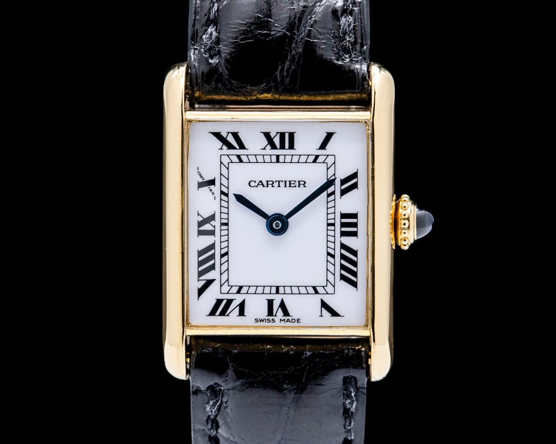 Image of Cartier Vintage Tank Louis 18K YG White Dial