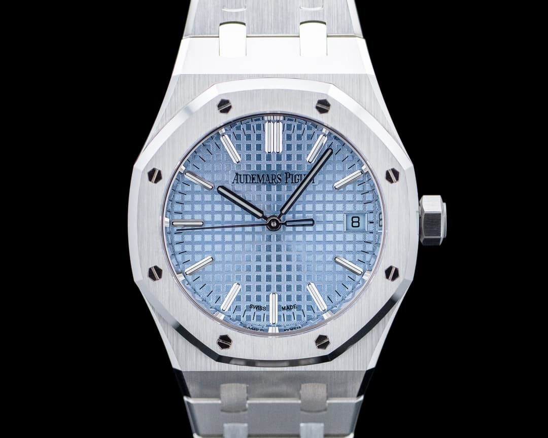 Audemars Piguet 15550ST Royal Oak 37mm SS Light Blue Dial UNWORN