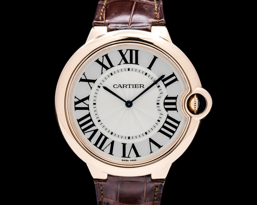 Image of Cartier Ballon Bleu de Cartier 18K Rose Gold Silver Dial
