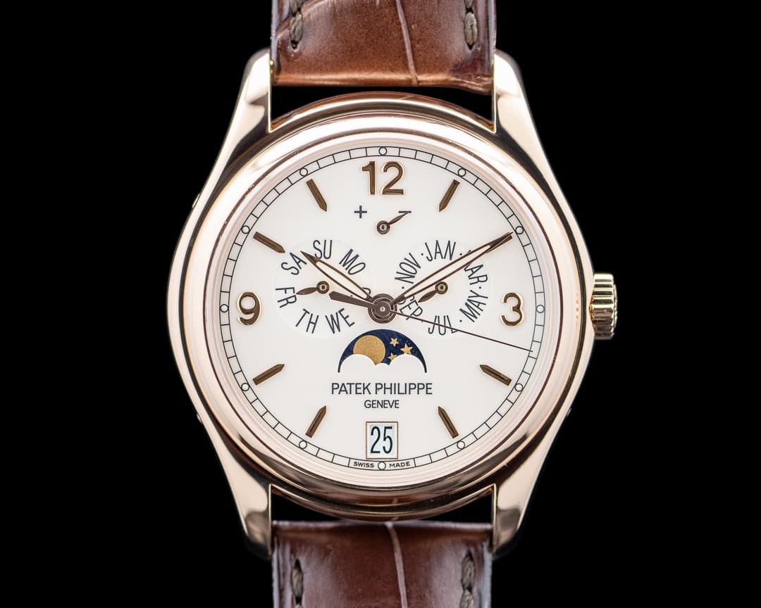 Image of Patek Philippe 5146R Annual Calendar Moonphase 18K Rose Gold Cream Dial