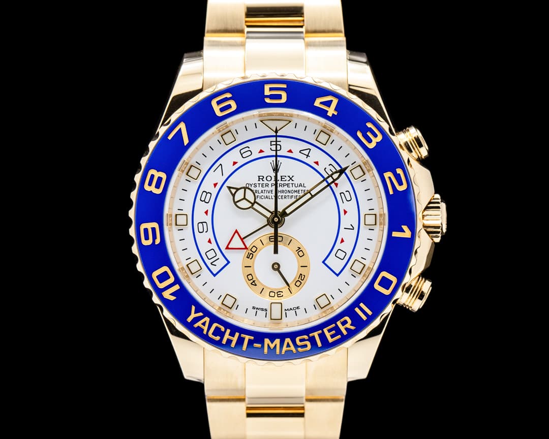 Rolex 116688 Yacht-Master II 18K Yellow Gold White Dial