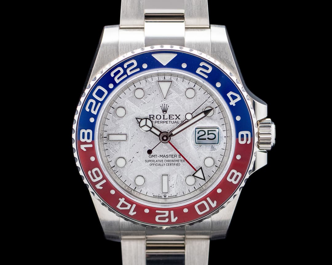 Image of Rolex 126719BLRO GMT-Master II Pepsi 18K White Gold Meteorite Dial