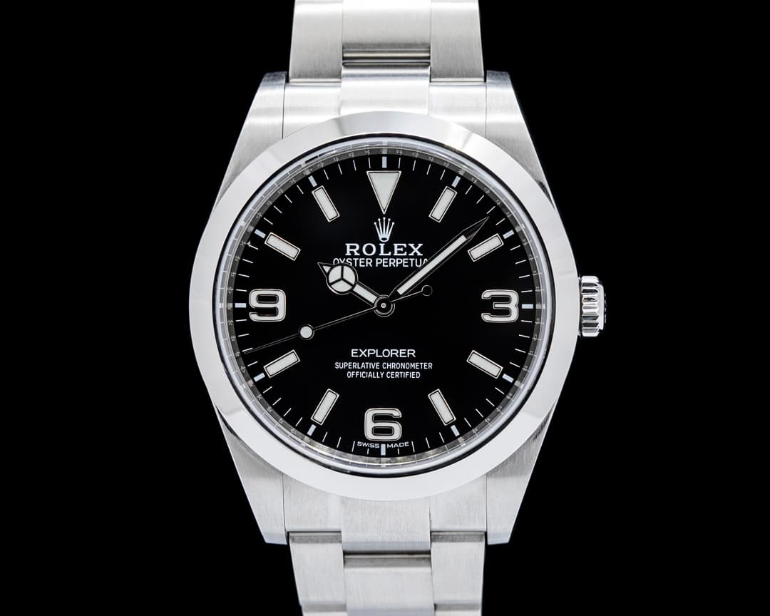 Rolex 214270 Explorer I SS Black Dial