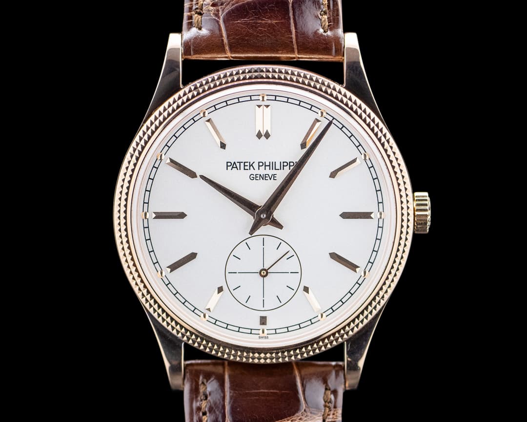 Image of Patek Philippe 6119R Calatrava Manual Wind 18K Rose Gold Silver Dial