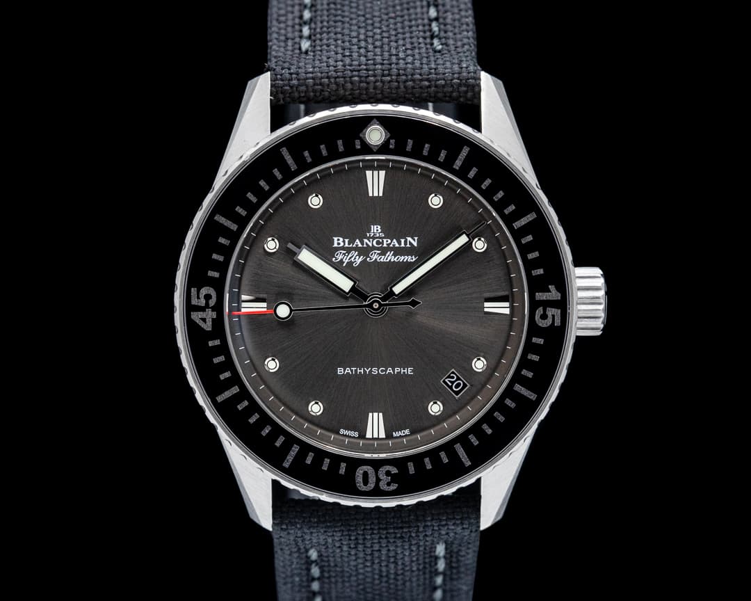 Blancpain 5100B Fifty Fathoms Bathyscaphe SS Grey Meteor Dial