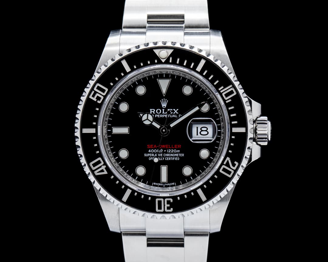 Image of Rolex 126600 Sea Dweller RED "50th Anniversary" SS Black Dial