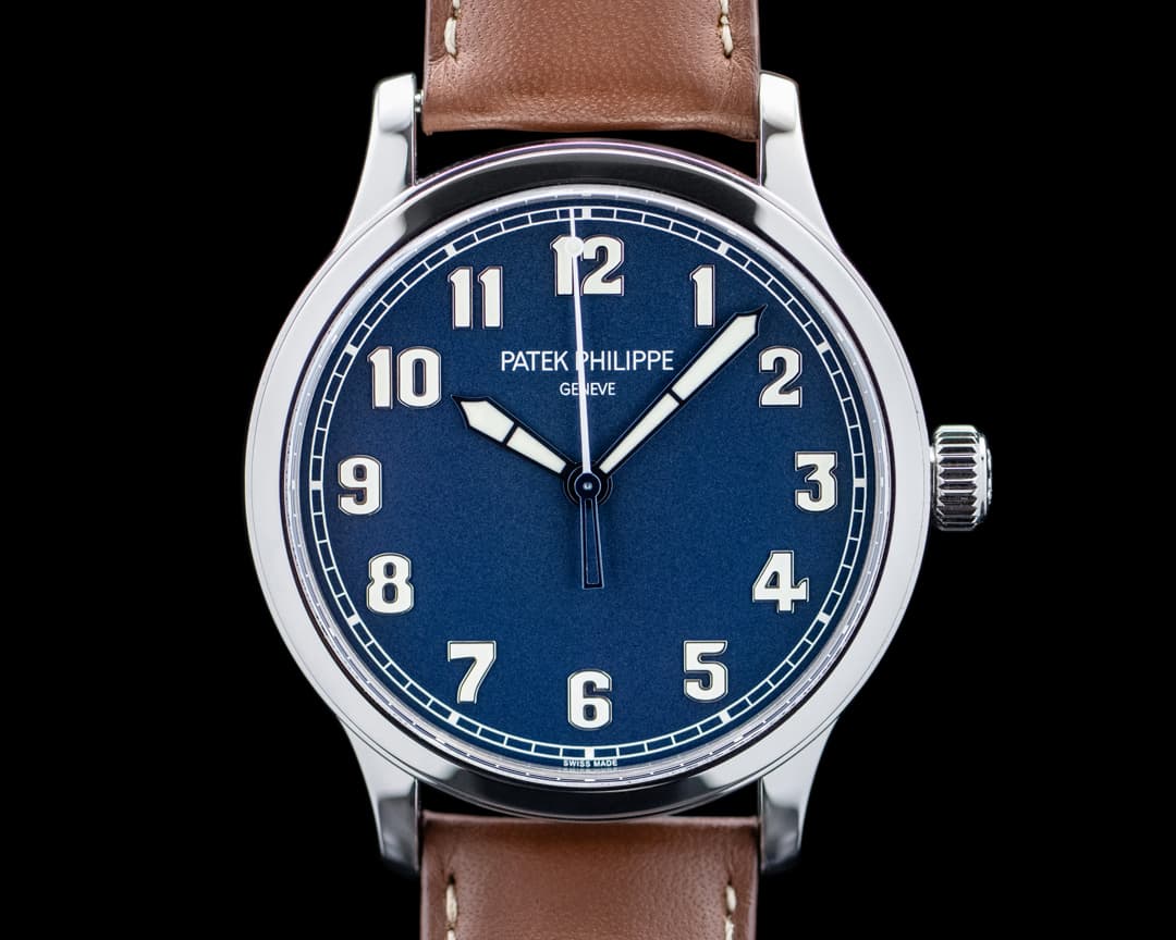 Image of Patek Philippe 5522A Calatrava Pilot SS Blue Dial LIMITED
