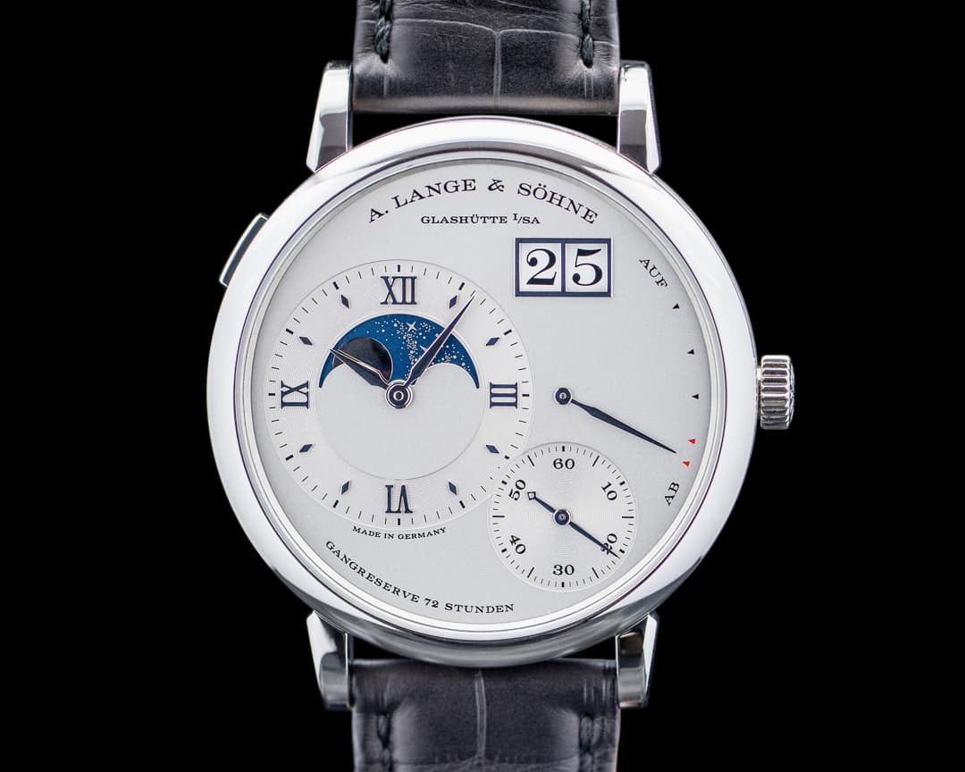 Image of A. Lange & Söhne Grande Lange 1 Moonphase Platinum Silver Dial