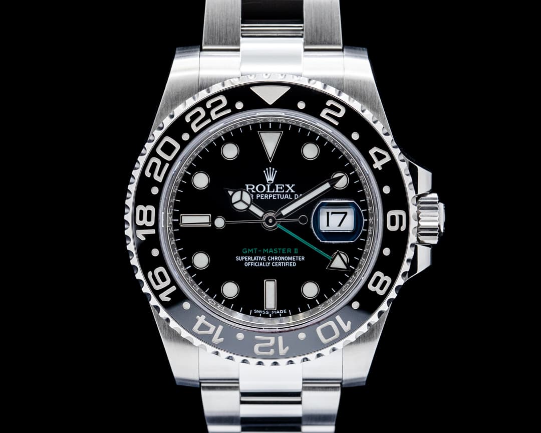 Rolex 116710LN GMT-Master II Ceramic SS Black Dial