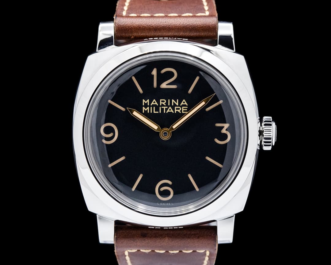 Image of Panerai Radiomir 1940 3 Days Marina Militare Acciaio SS Black Dial LIMITED