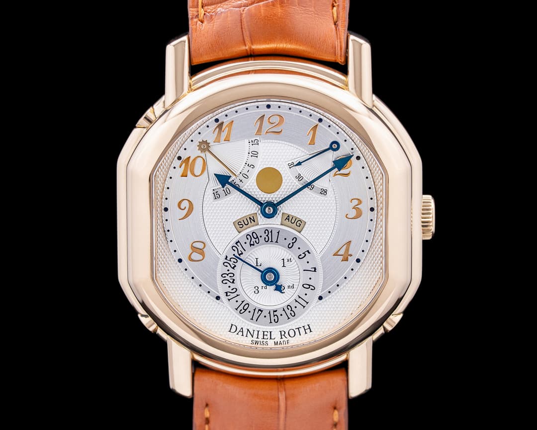 Image of Daniel Roth Masters Perpetual Calendar Time Equation 18K Yellow Gold Silver Dial