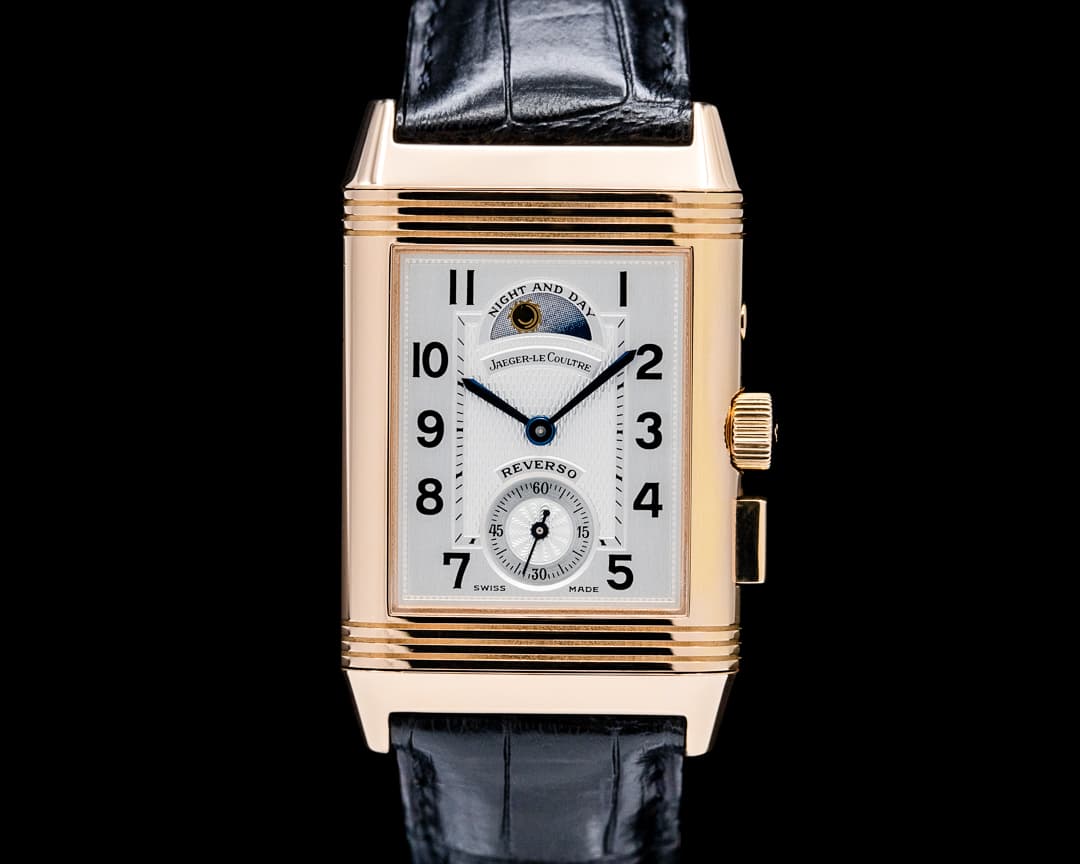 Jaeger-LeCoultre Reverso Geographique 18K Rose Gold Silver/Black Dial LIMITED