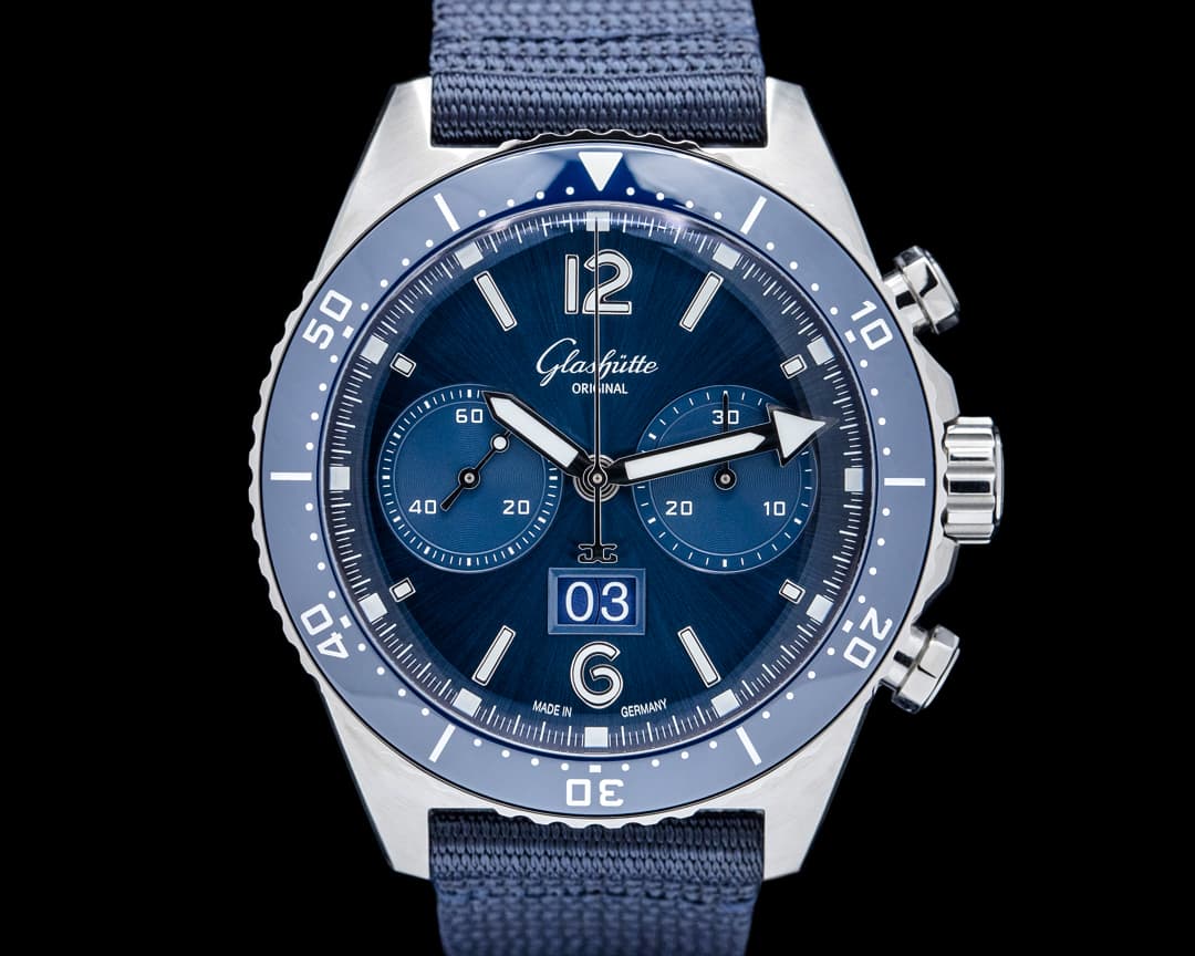 Image of Glashütte Original SeaQ Chronograph SS Blue Dial