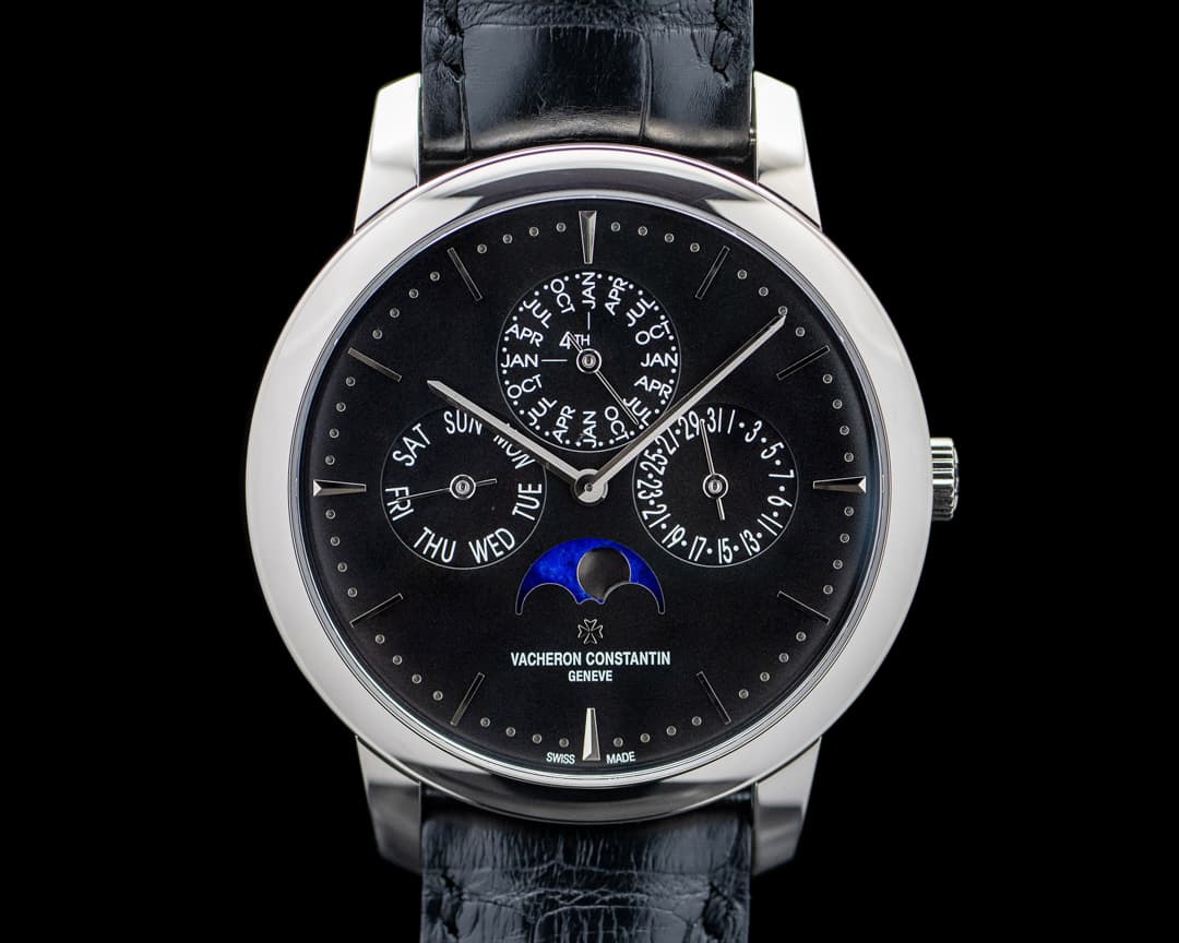 Vacheron Constantin Patrimony Perpetual Calendar Ultra-Thin 18K WG Black Dial LIMITED