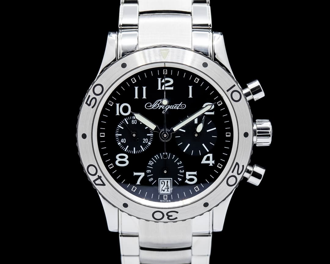 Image of Breguet 3820ST Type XX Transatlantique SS Black Dial
