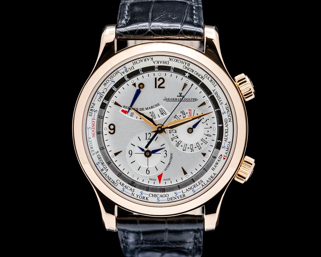 Image of Jaeger-LeCoultre Q1522420 Master World Geographic Rose Gold Silver Dial LIMITED