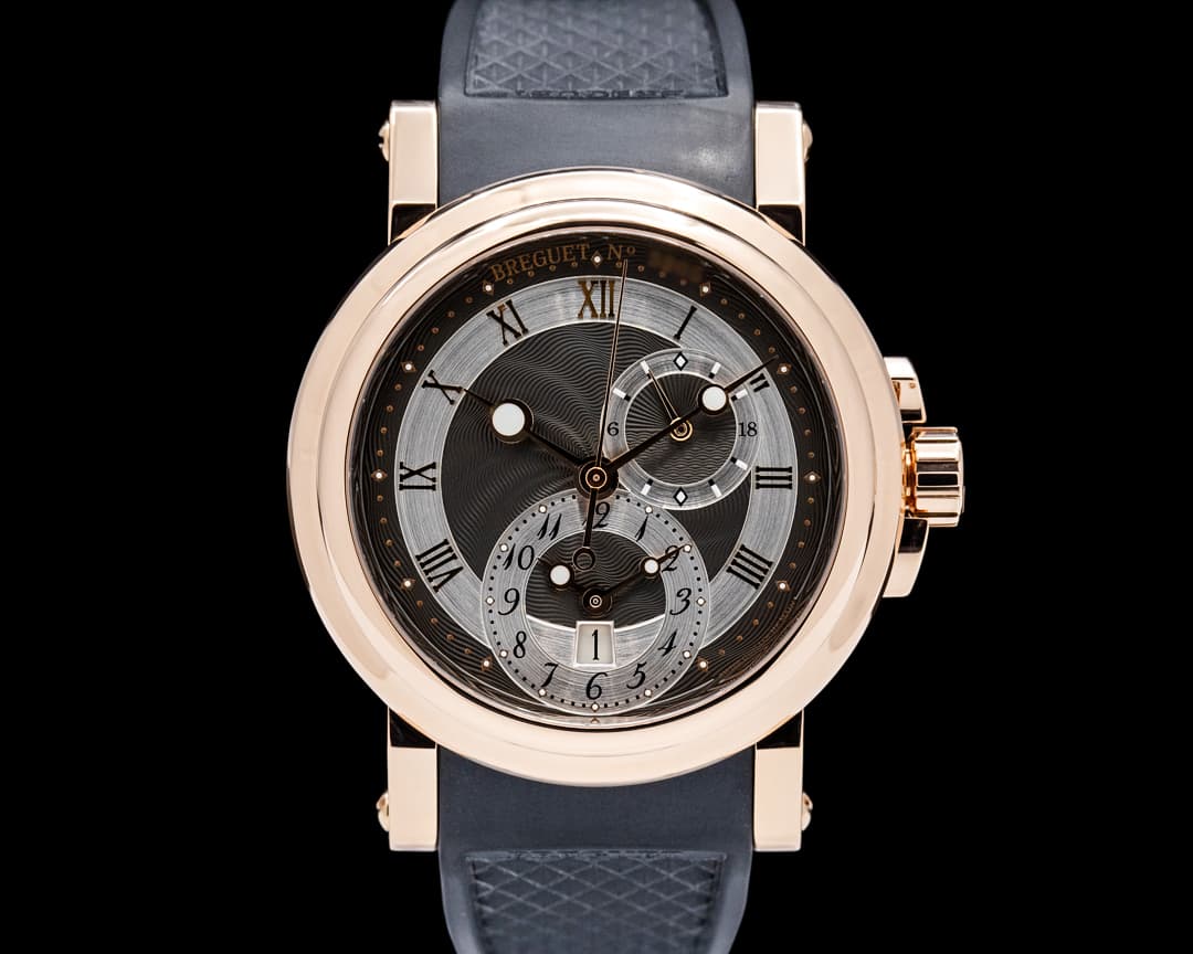 Image of Breguet Marine GMT 18K Rose Gold Gray Dial