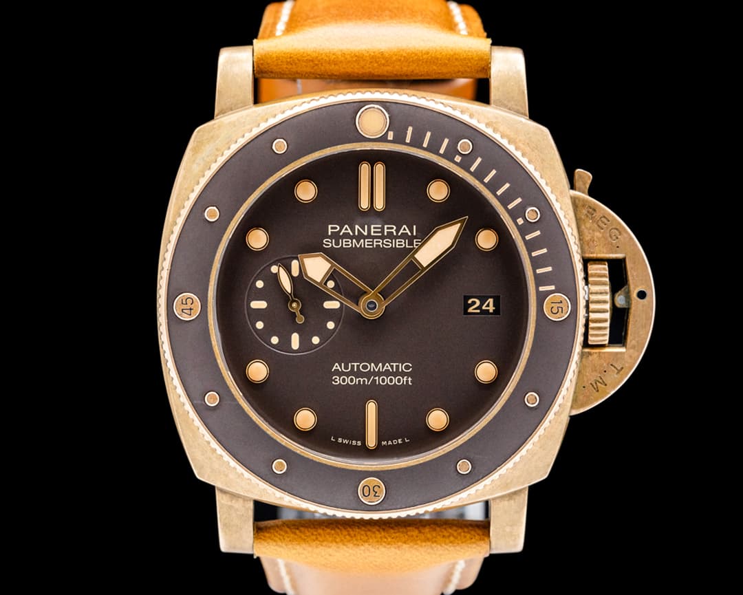 Image of Panerai PAM00968 Submersible Bronzo Brown Dial