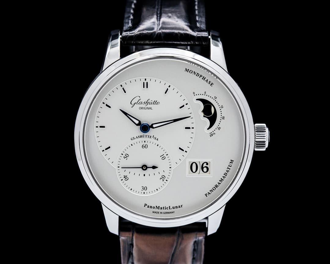 Image of Glashütte Original PanoMaticLunar SS Silver Dial