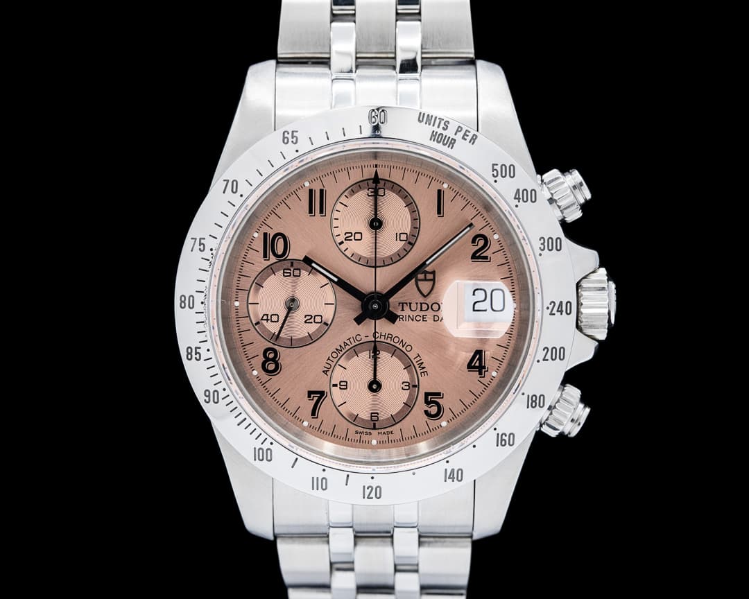 Tudor 79280 Prince Date Chronograph SS Salmon Dial