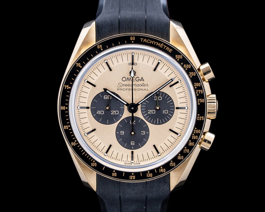 Image of Omega Speedmaster Moonwatch Professional 18K Moonshine Gold