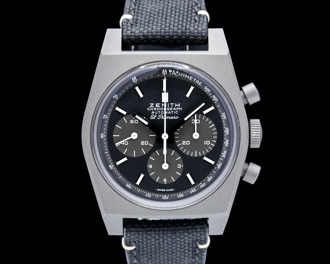 Image of Zenith Chronomaster Revival Shadow Titanium Black Dial