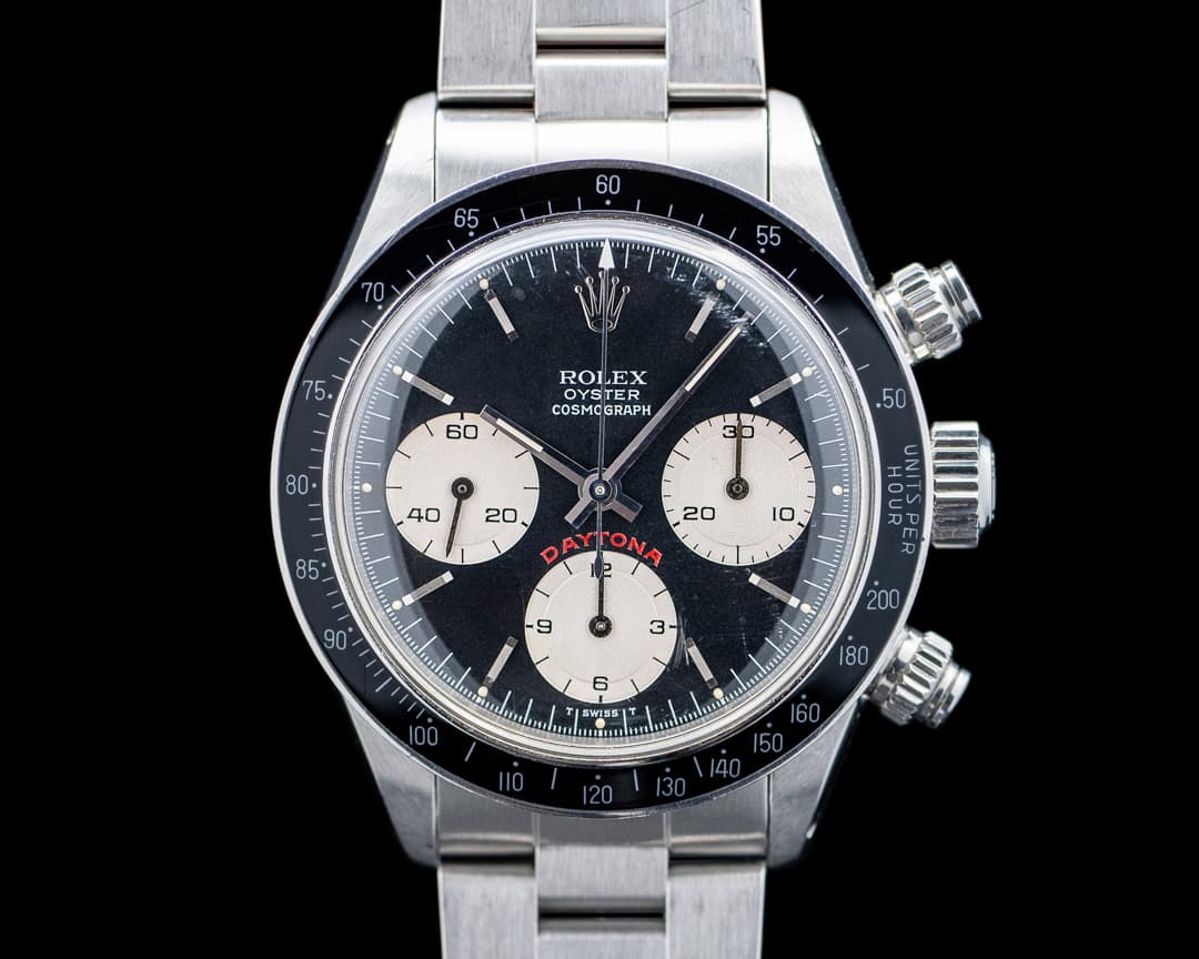 Image of Rolex 6263 Daytona "Big Red" SS Black Reverse Panda Dial Circa. 1985