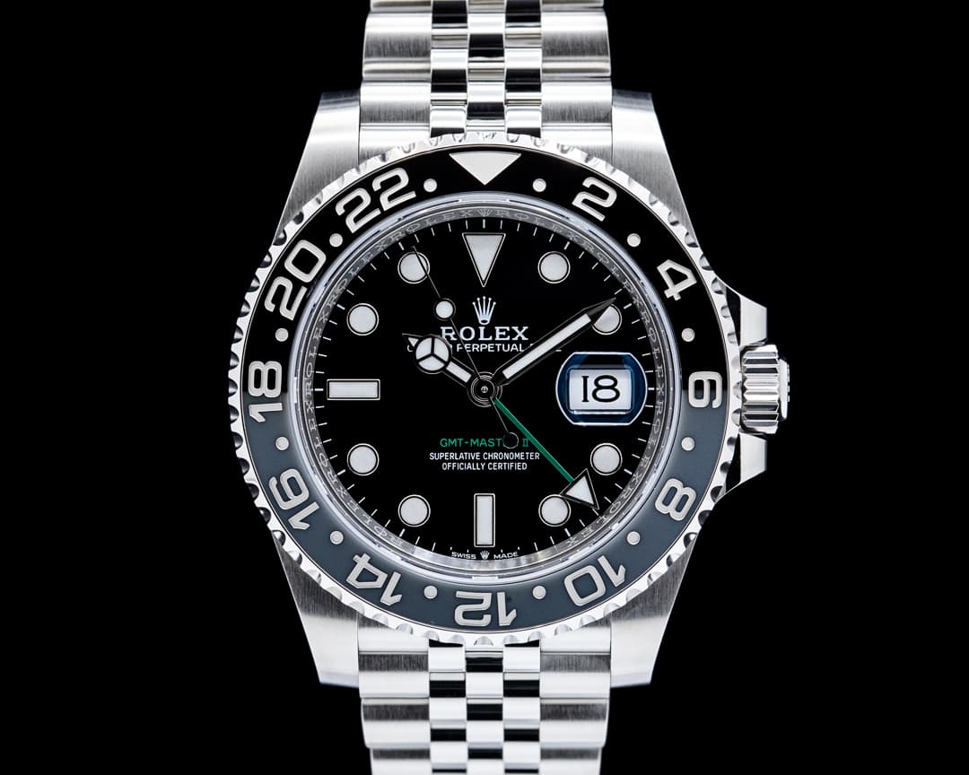 Rolex 126710GRNR GMT Master II "Bruce Wayne" Jubilee SS Black Dial 2026