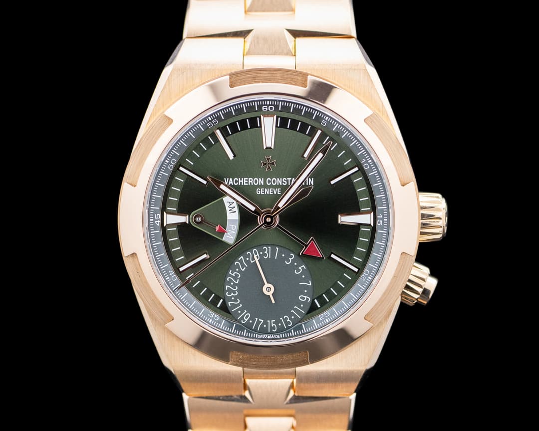 Vacheron Constantin 7920V Overseas Dual Time 18K Rose Gold Green Dial