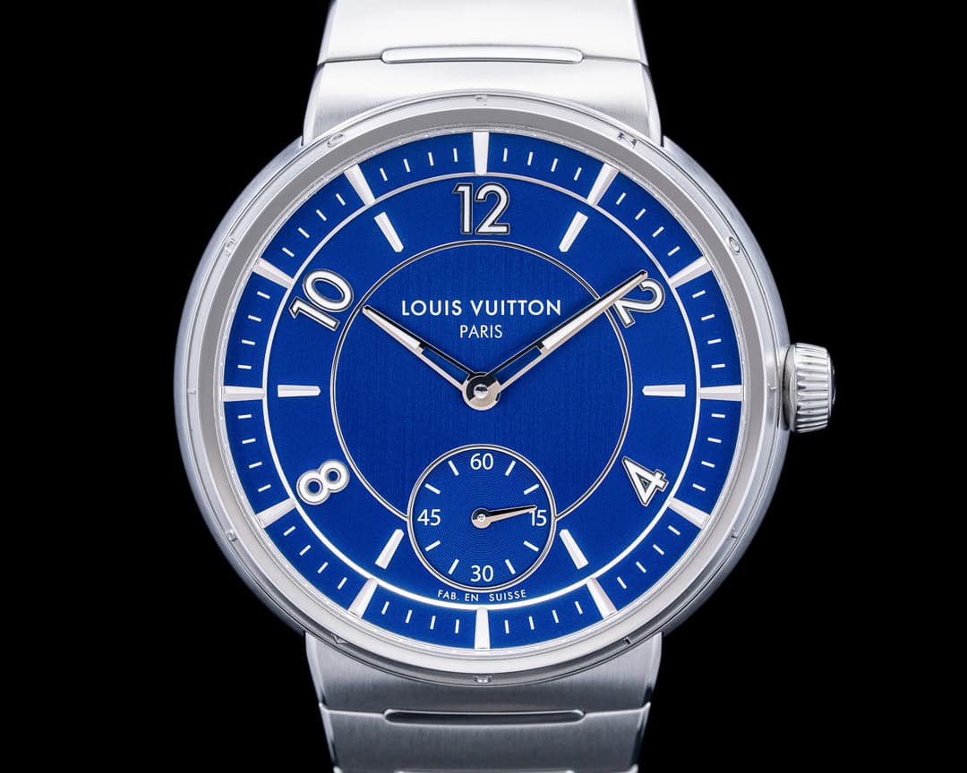 Louis Vuitton W1ST20 Tambour 40MM SS Blue Dial