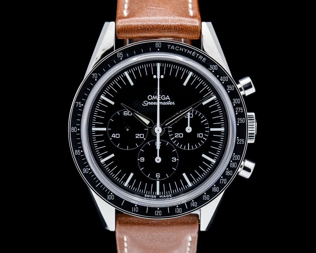 Image of Omega Speedmaster First Omega in Space SS Black Dial