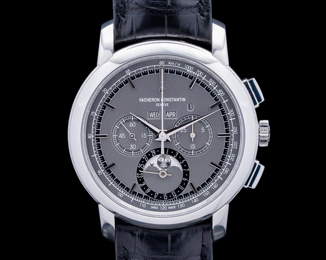 Image of Vacheron Constantin Traditionnelle Perpetual Calendar Chronograph Platinum Gray Dial