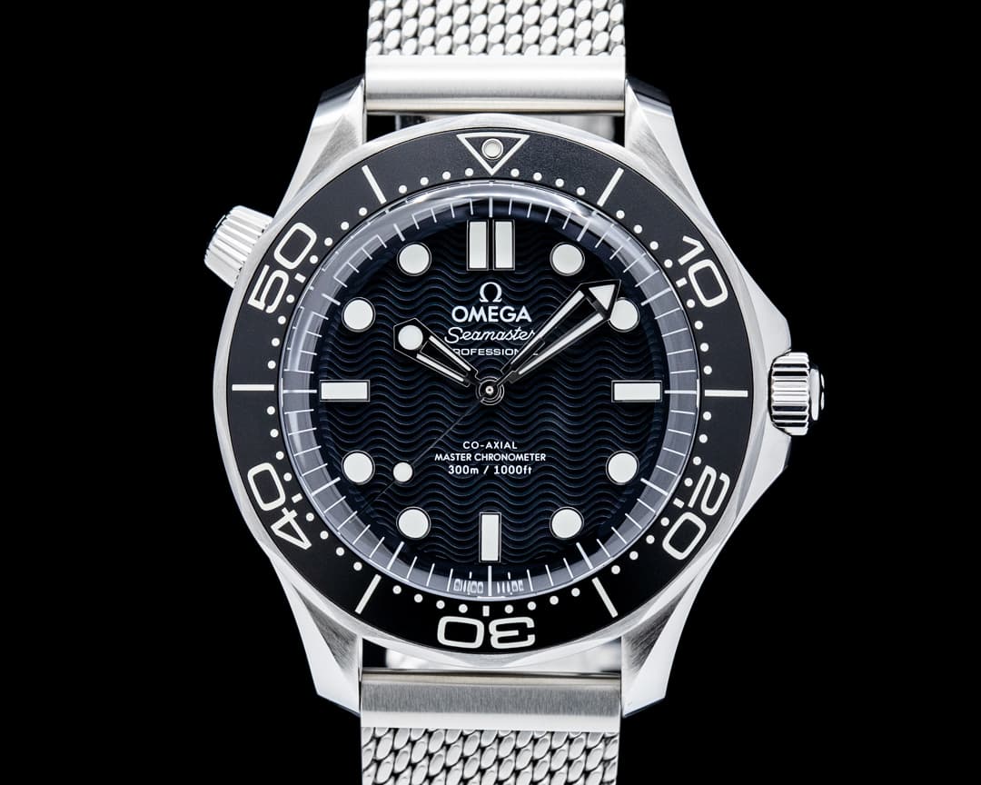 Image of Omega Seamaster Diver 300M No-Date SS Black Dial 2025 UNWORN