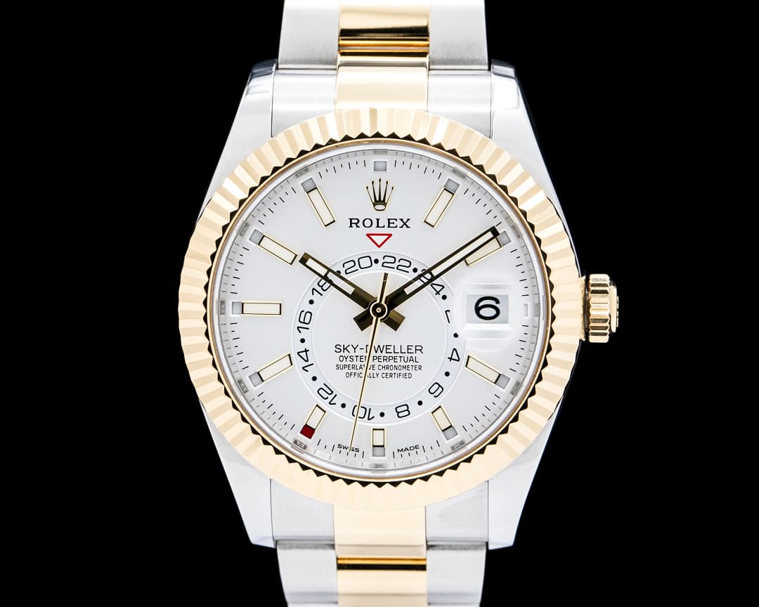 Rolex 326933 Sky-Dweller SS / 18K YG Silver Dial
