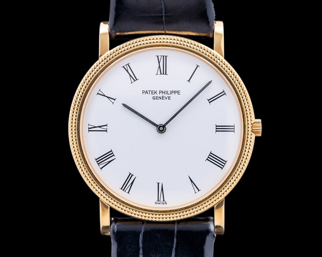 Patek Philippe 3250 Calatrava 18K Yellow Gold White Roman Dial