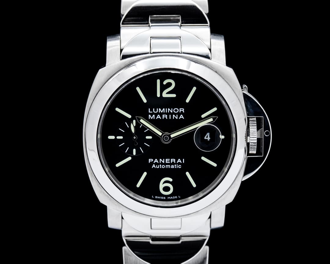 Image of Panerai PAM00104 Luminor Marina Automatic SS Black Dial