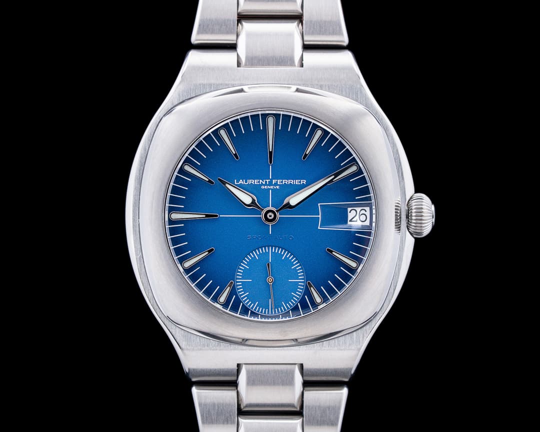 Image of Laurent Ferrier LCF040 Sport Auto Titanium Blue Dial UNWORN
