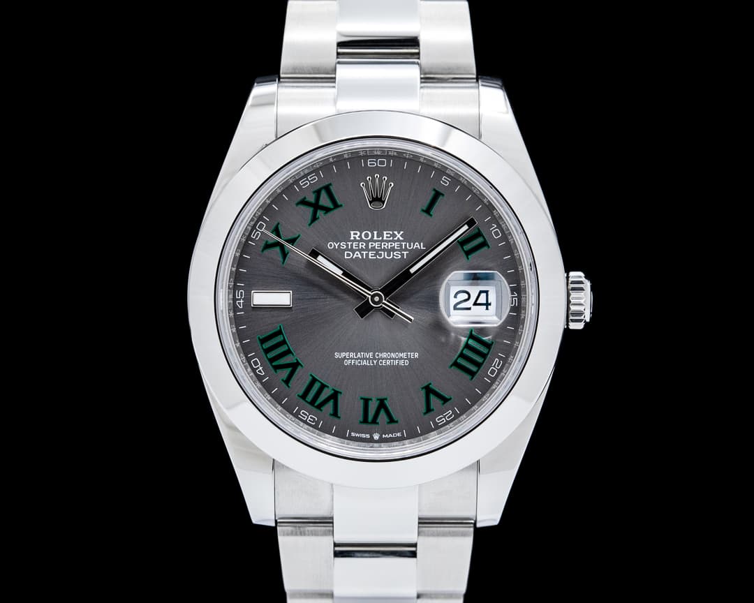 Image of Rolex 126300 Datejust 41 SS Gray "Wimbledon" Dial