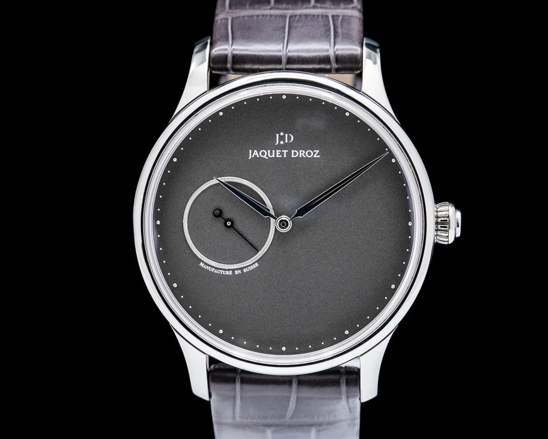 Image of Jaquet Droz J017030240 Grande Heure Minute Ardoise SS Gray Dial