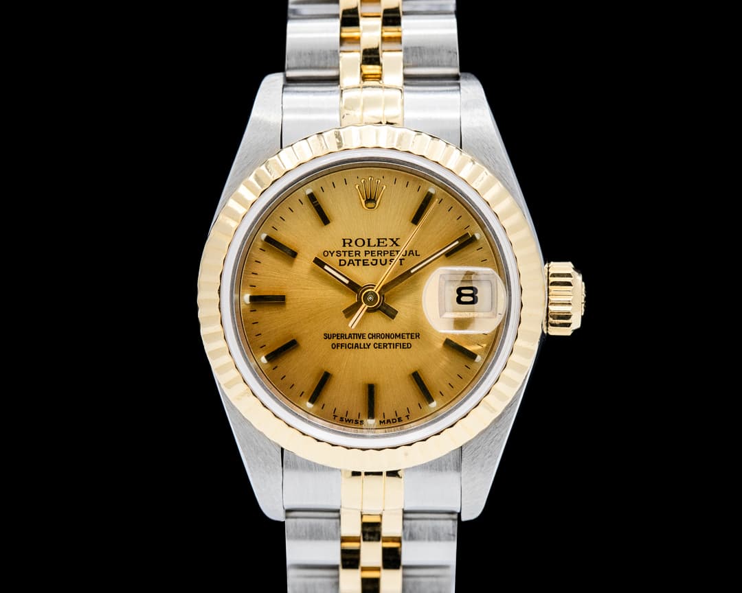 Image of Rolex 69173 Lady Datejust 18K YG / SS Gold Dial Circa. 1991