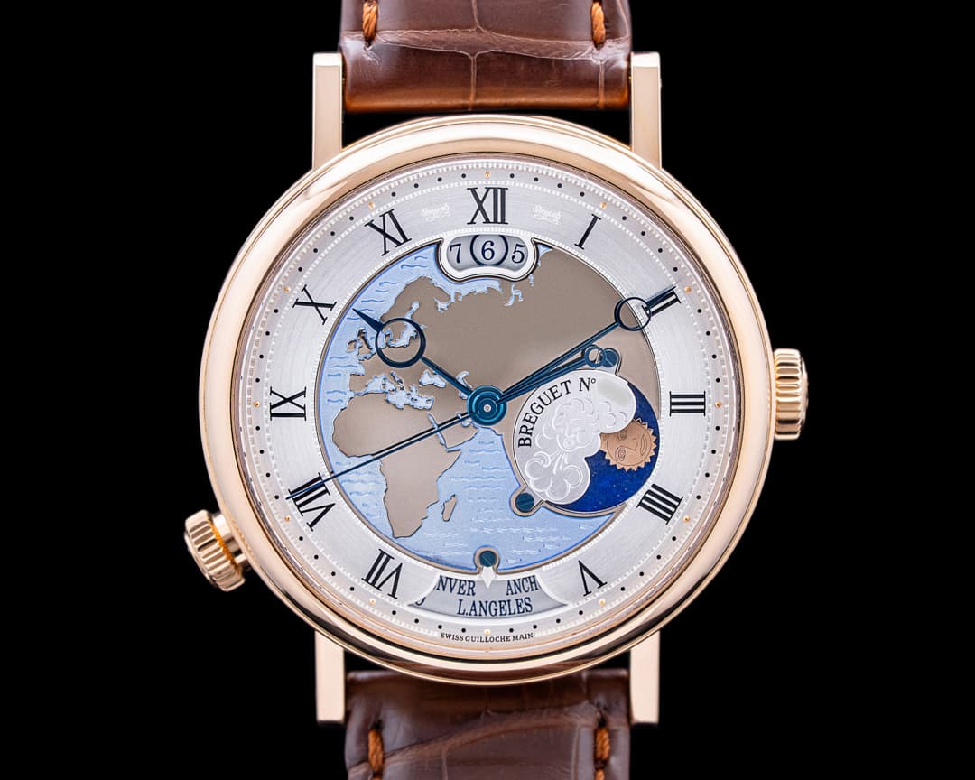 Image of Breguet 5717BR Classique Hora Mundi 18K Rose Gold Silver Dial