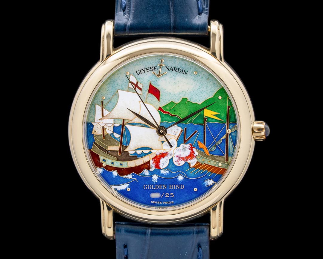 Ulysse Nardin San Marco "San Pietro Roma" Cloisonne Enamel Dial 18k Yellow Gold LE