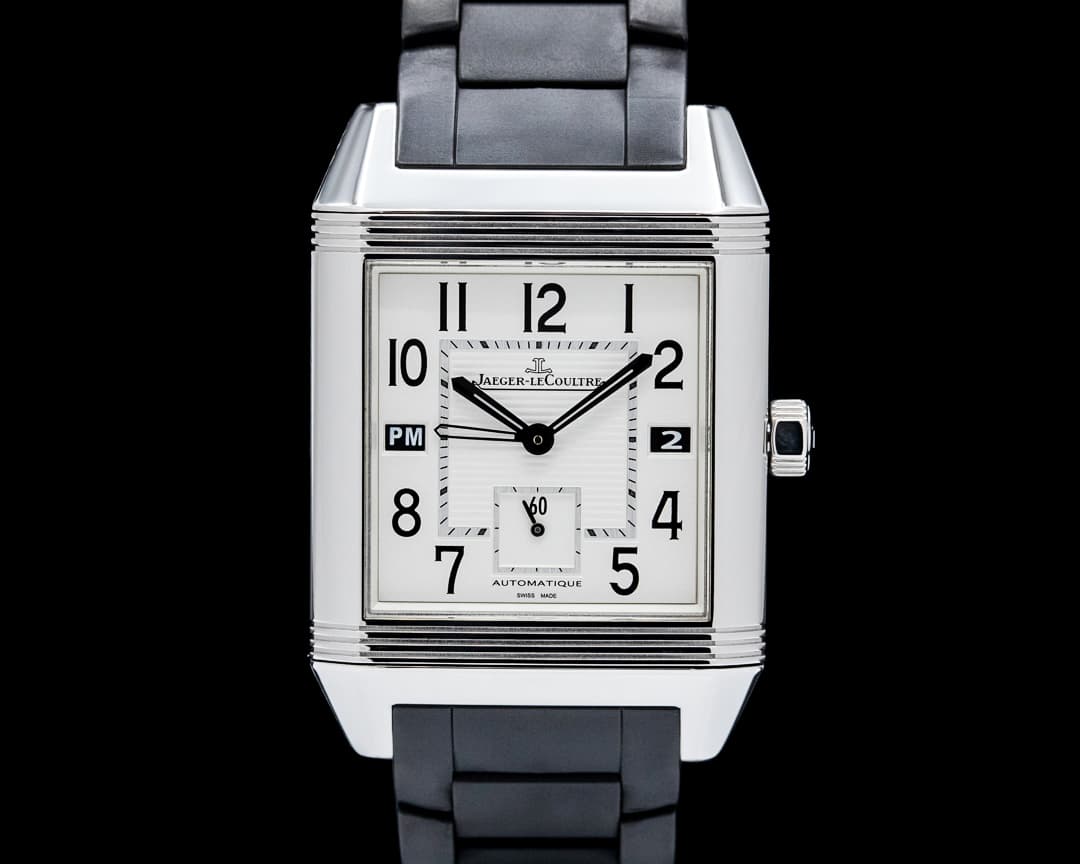 Image of Jaeger-LeCoultre Q7008420 Reverso Squadra Hometime SS Silver Dial