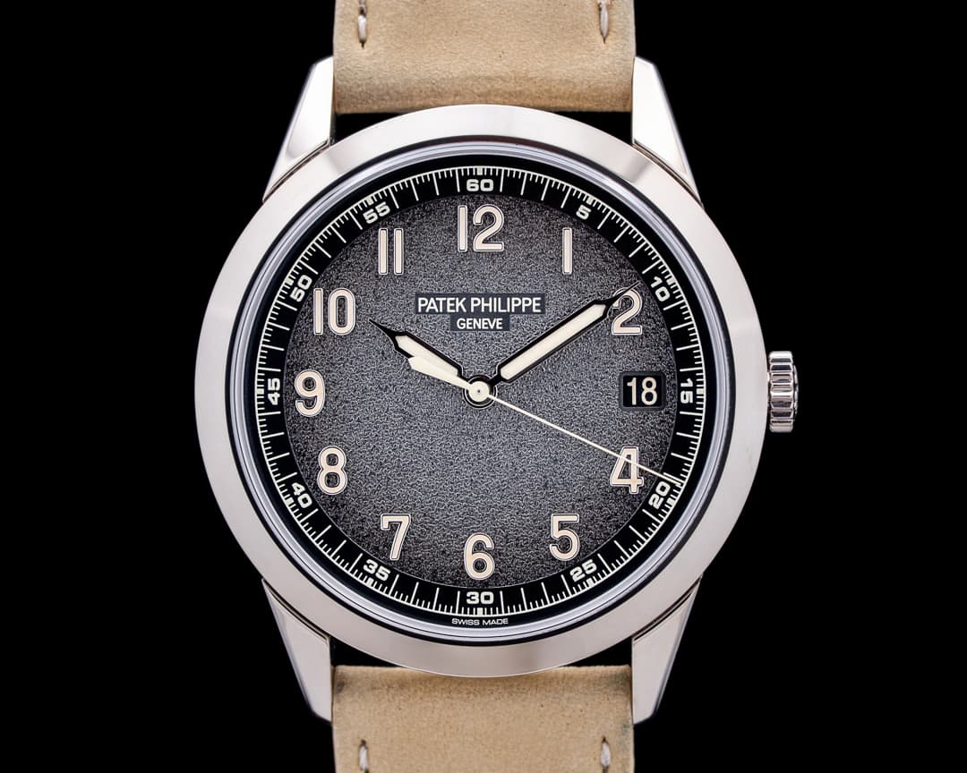 Image of Patek Philippe 5226G Calatrava 18K White Gold Charcoal Gray Textured Dial 2025