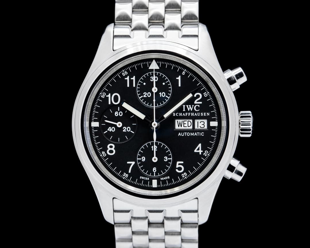 Image of IWC IW3706 Fliegerchronograph SS Black Dial