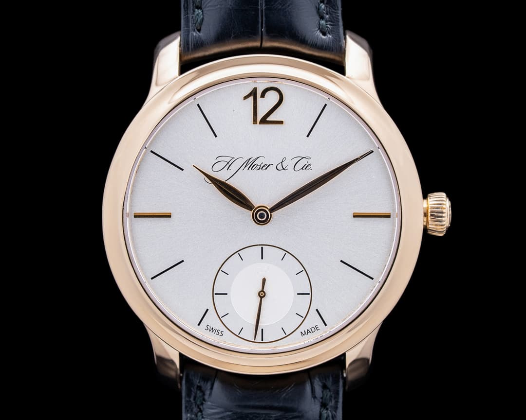 H. Moser & Cie. 1321-0100 Endeavour Small Seconds 18K Rose Gold Silver Dial