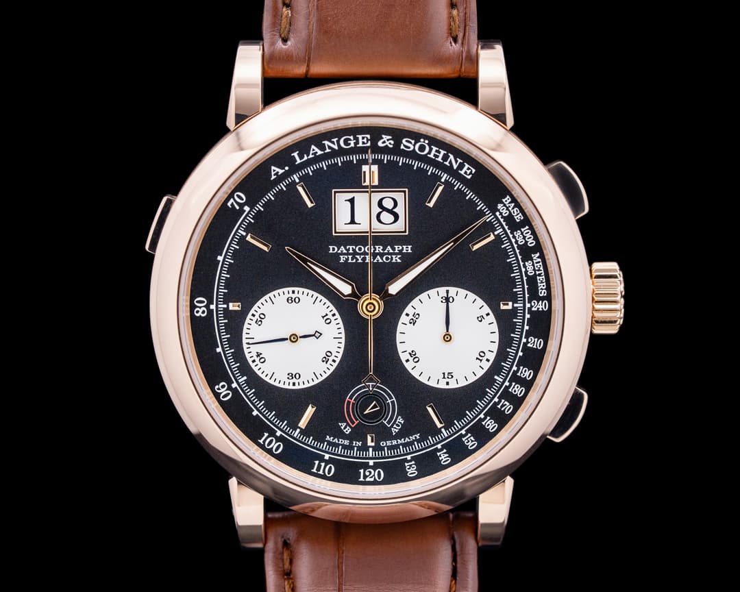 A. Lange & Söhne 405.031 Datograph Up Down 18K Rose Gold Black Dial