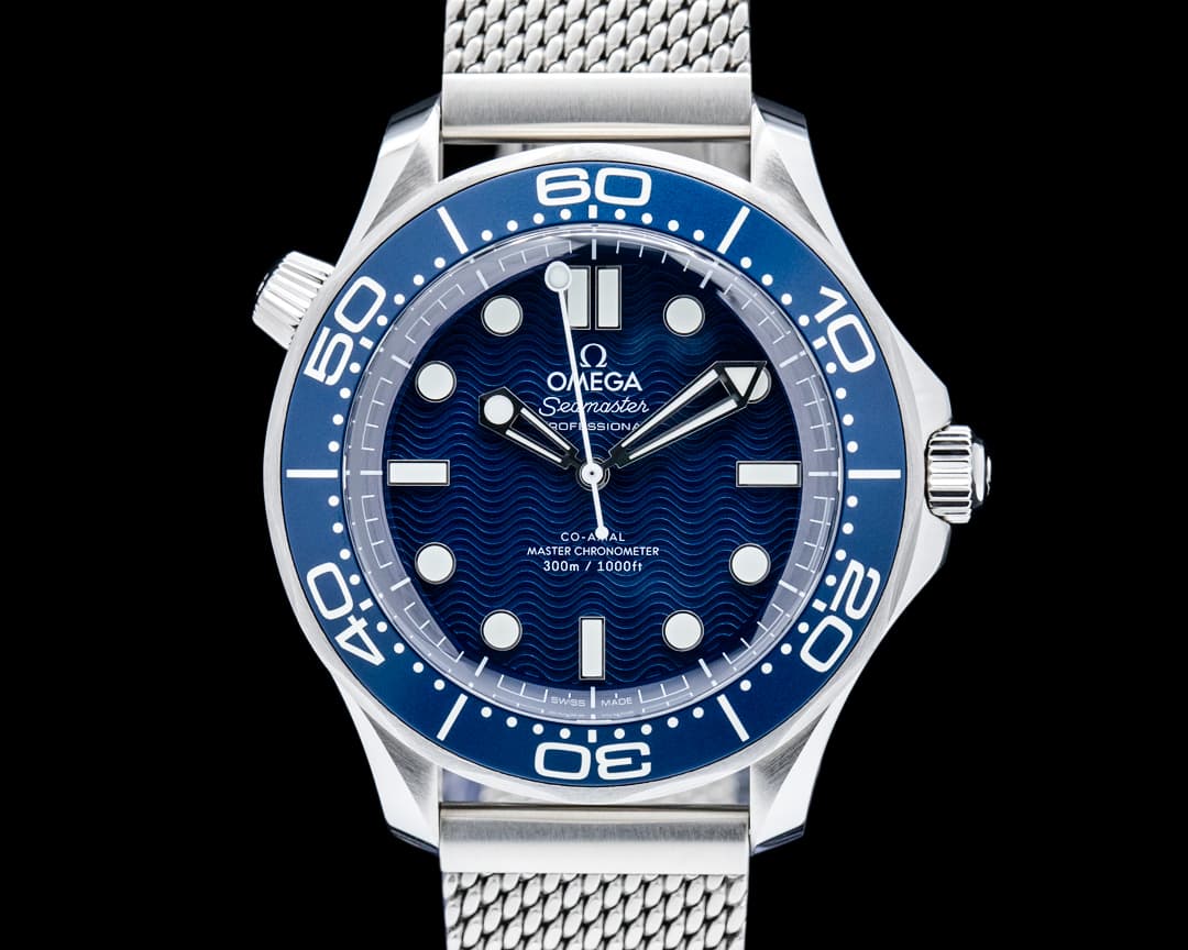 Image of Omega Seamaster 300M Master "James Bond 60th Anniversary" SS Blue Dial